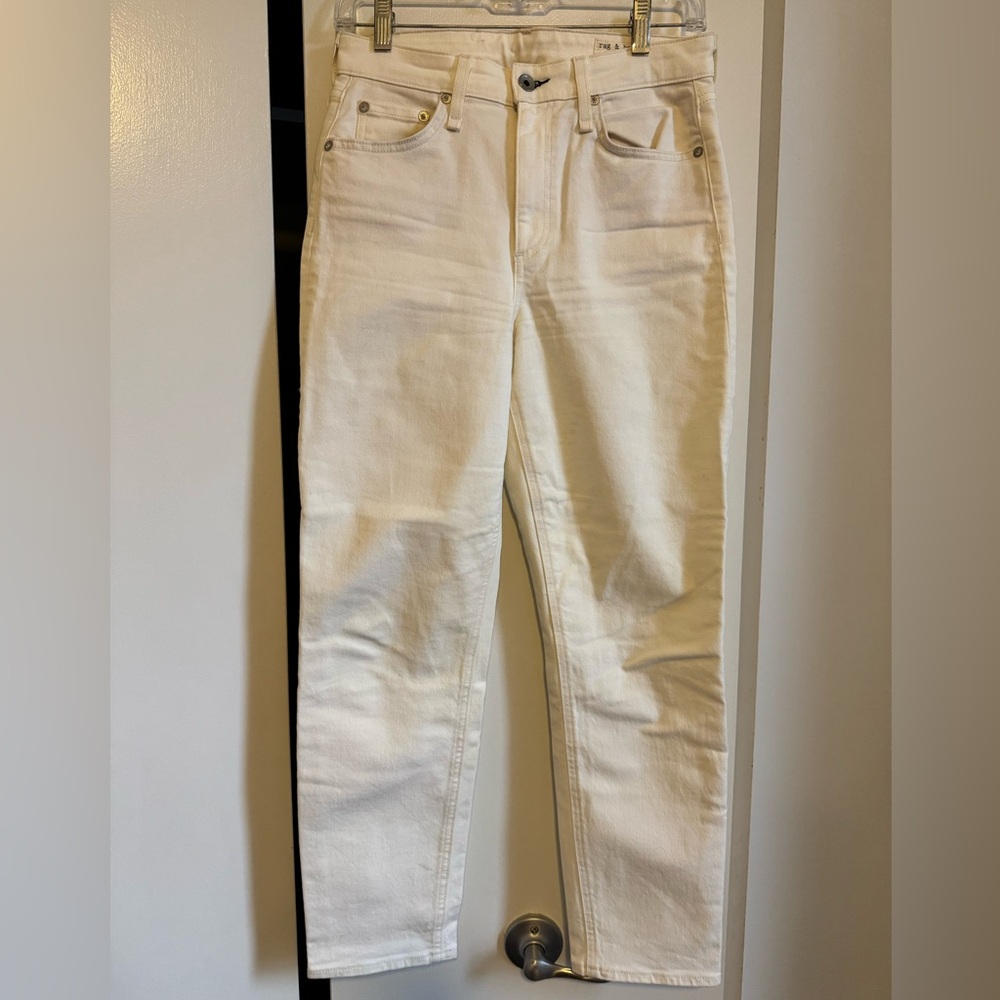 Rag & bone Nina cigarette jeans in ecru